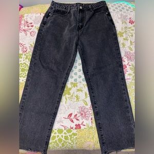 Pretty little thing straight leg washed black jean